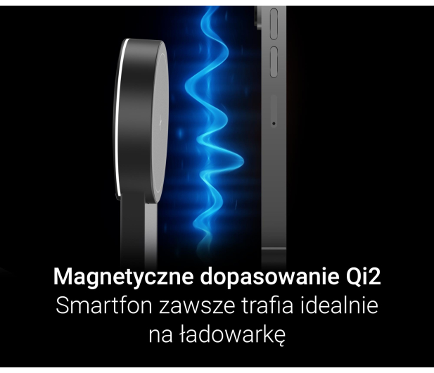 Silver Monkey Alu MagCharger Qi2 3in1 czarna - 1328385 - zdjęcie 7